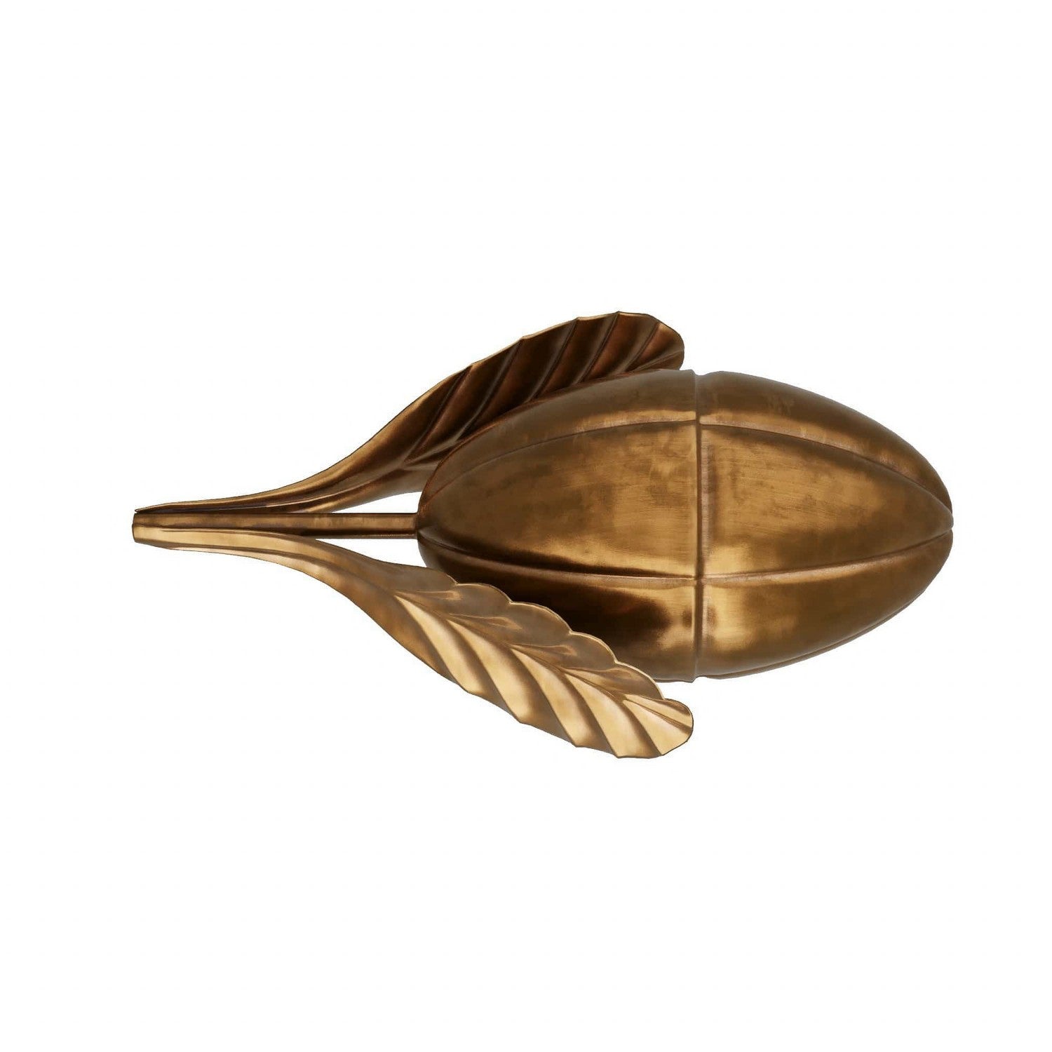 Pitaya Sculpture in Vintage Brass