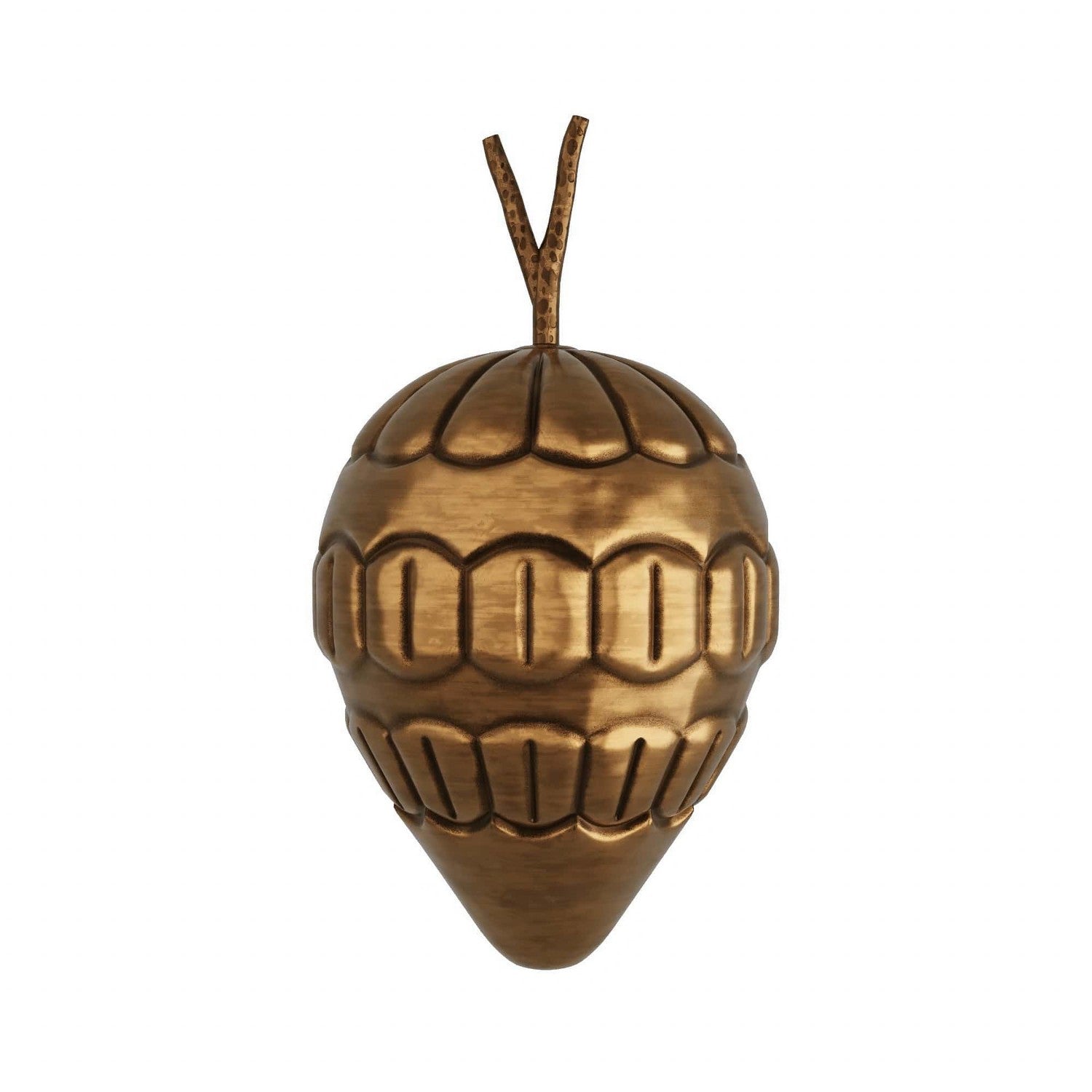 Soursop Sculpture in Vintage Brass