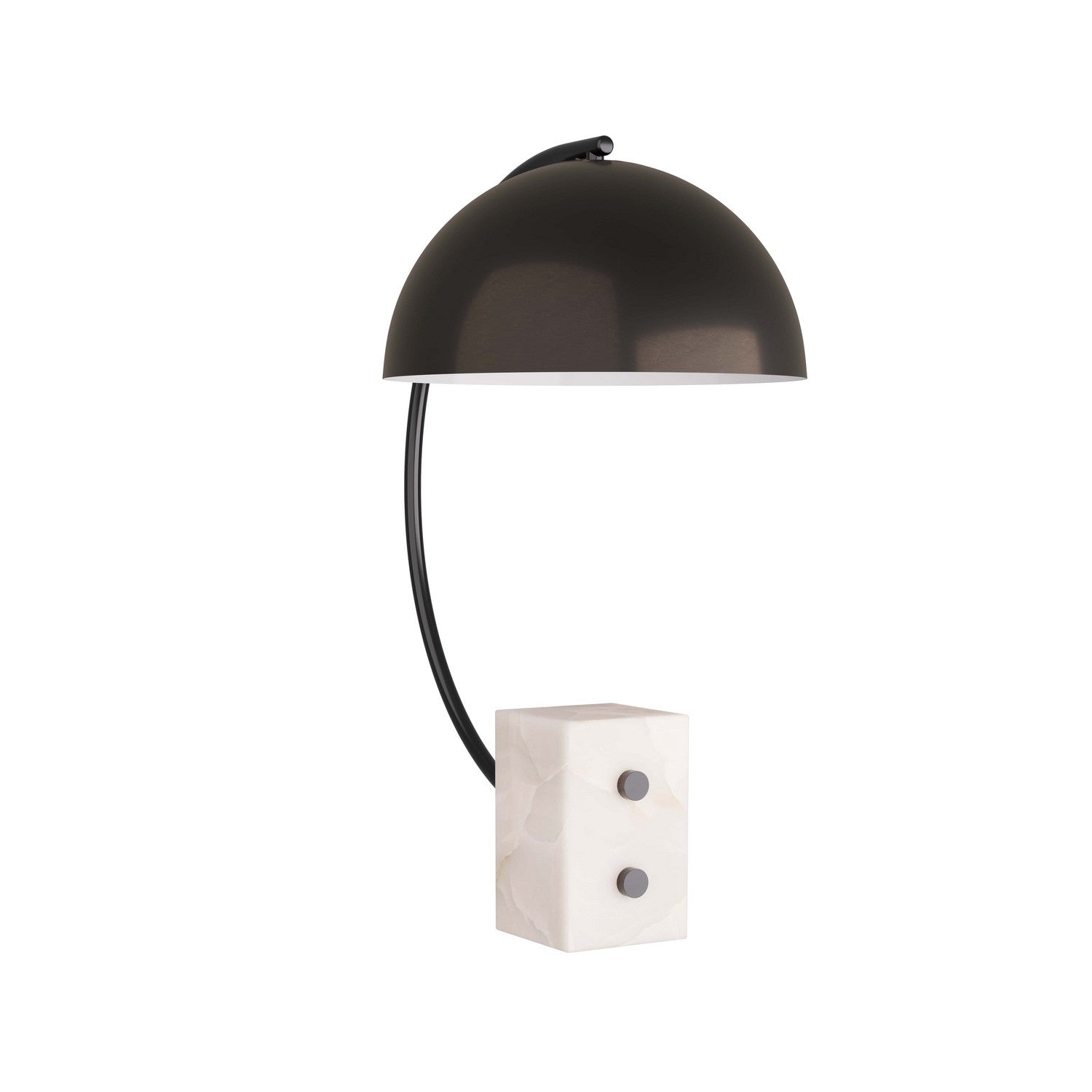Lampe de table Weslan One Light en bronze anglais