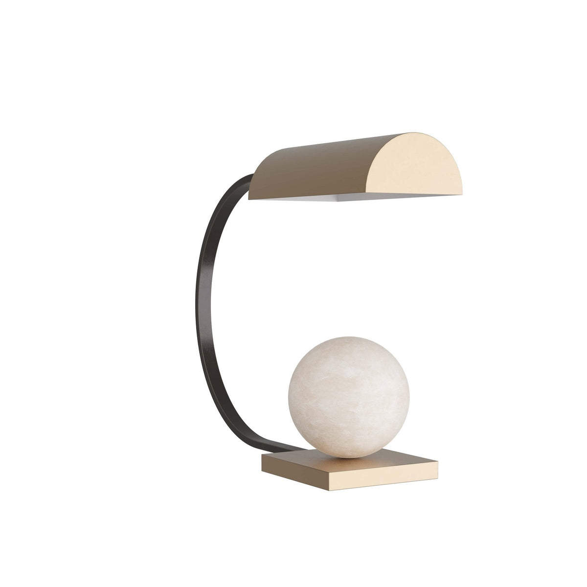Lampe de table Venice One Light en laiton antique