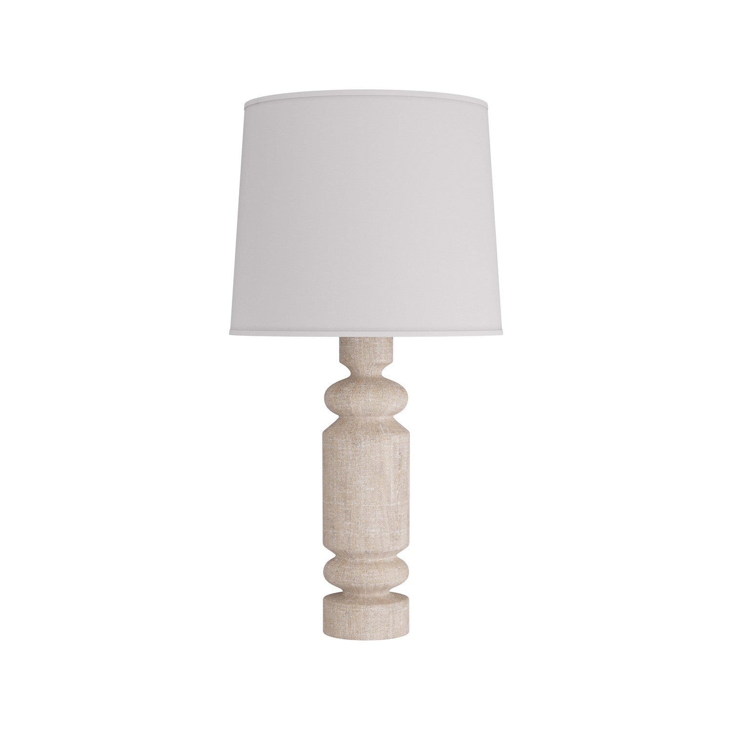 Lampe de table Woodrow One Light, finition blanchie à la chaux