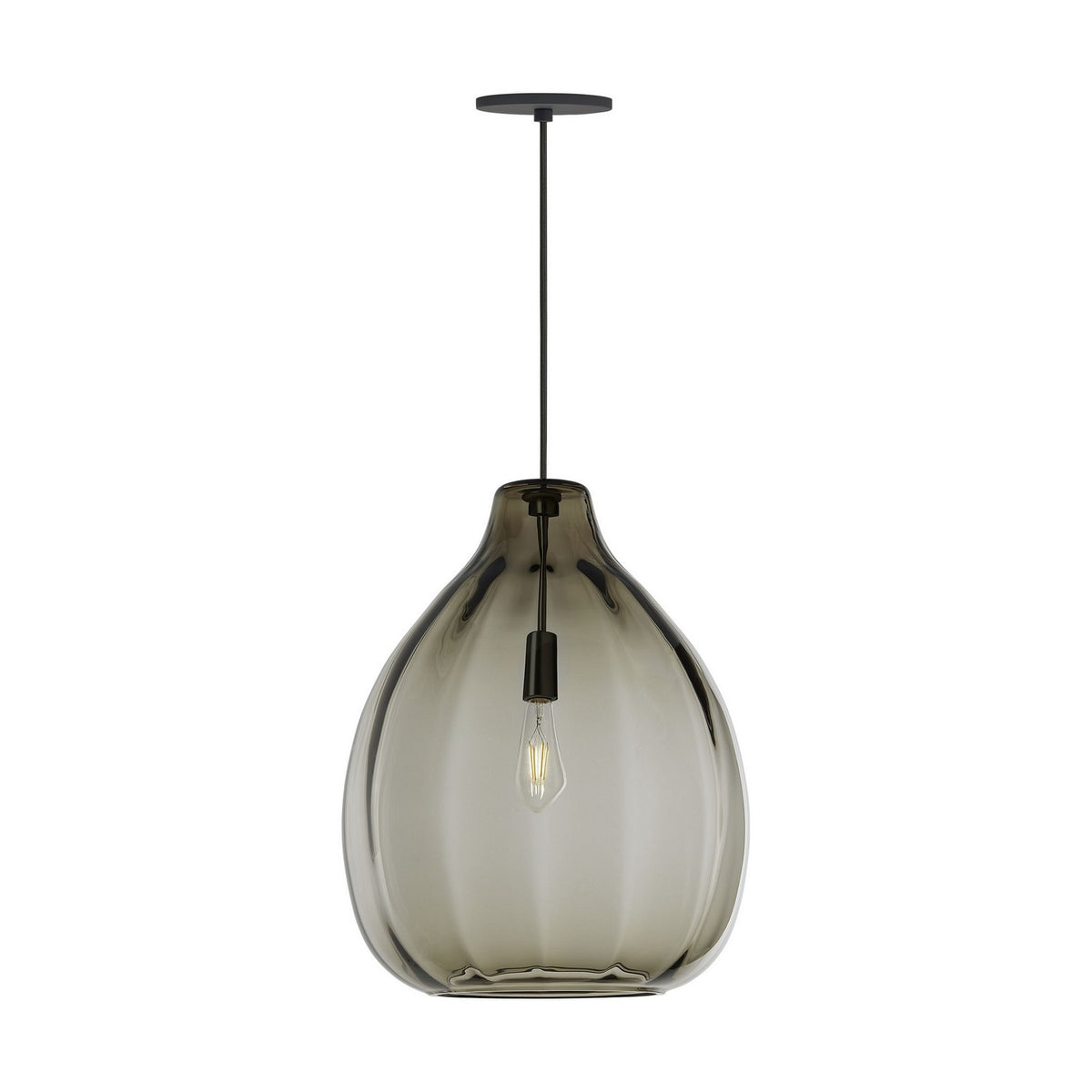 Harper One Light Pendant in Black