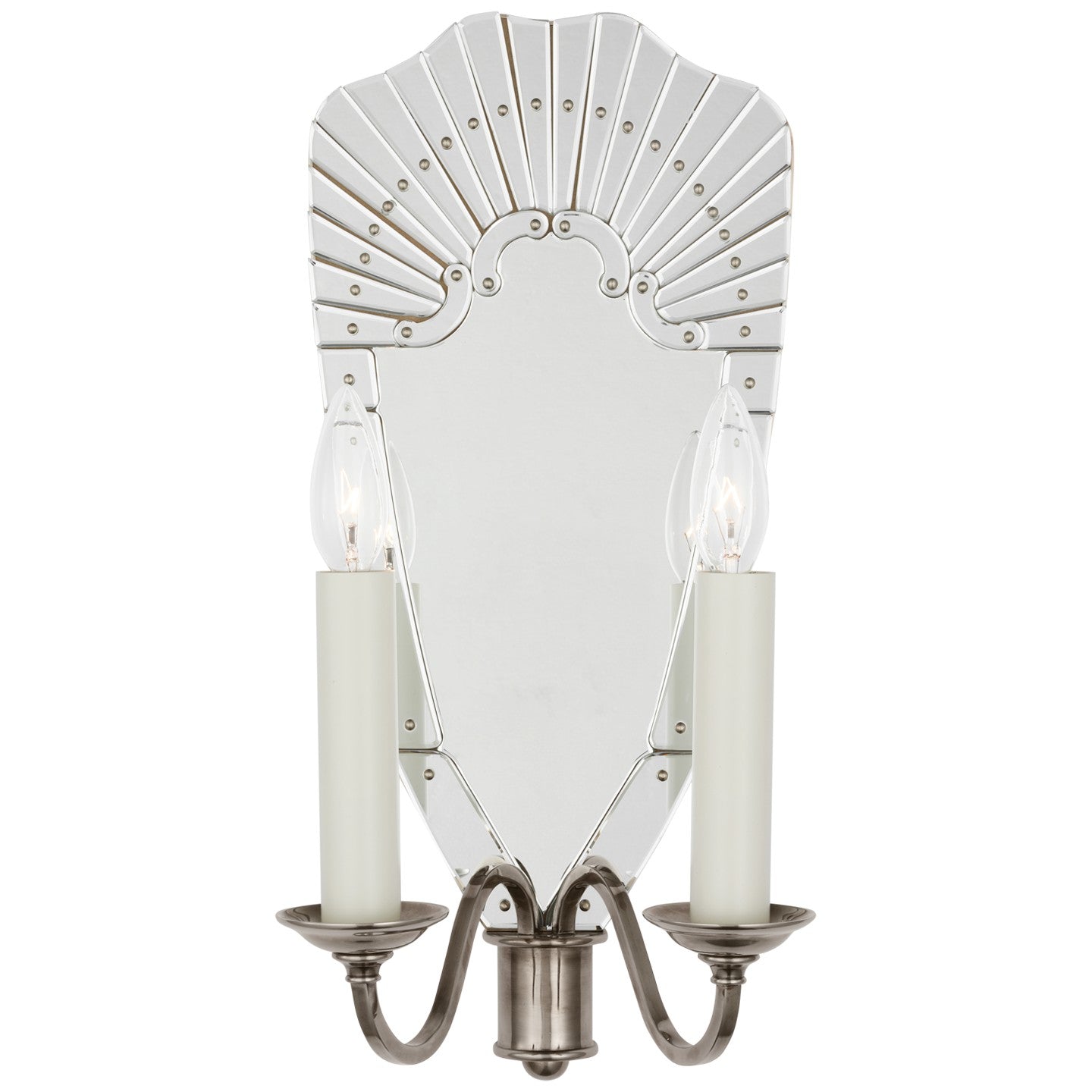 Applique murale Adelaide en miroir et argent Butler