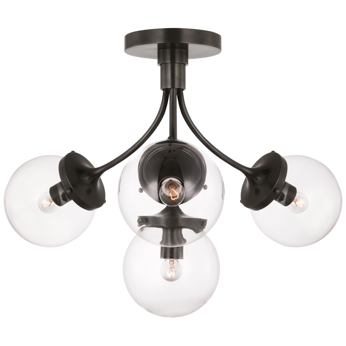 Prescott Four Light Semi-Flush Mount