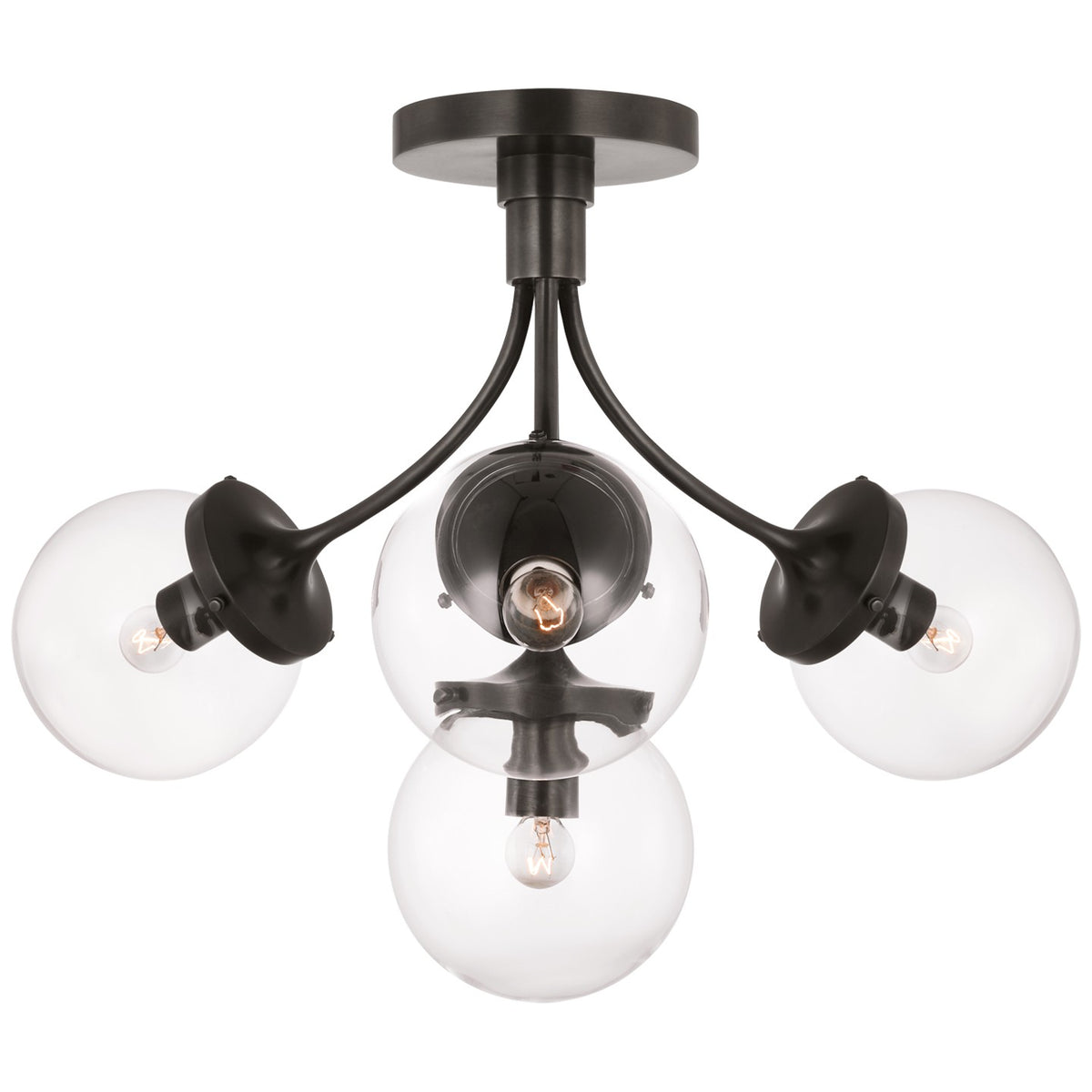 Prescott Four Light Semi-Flush Mount