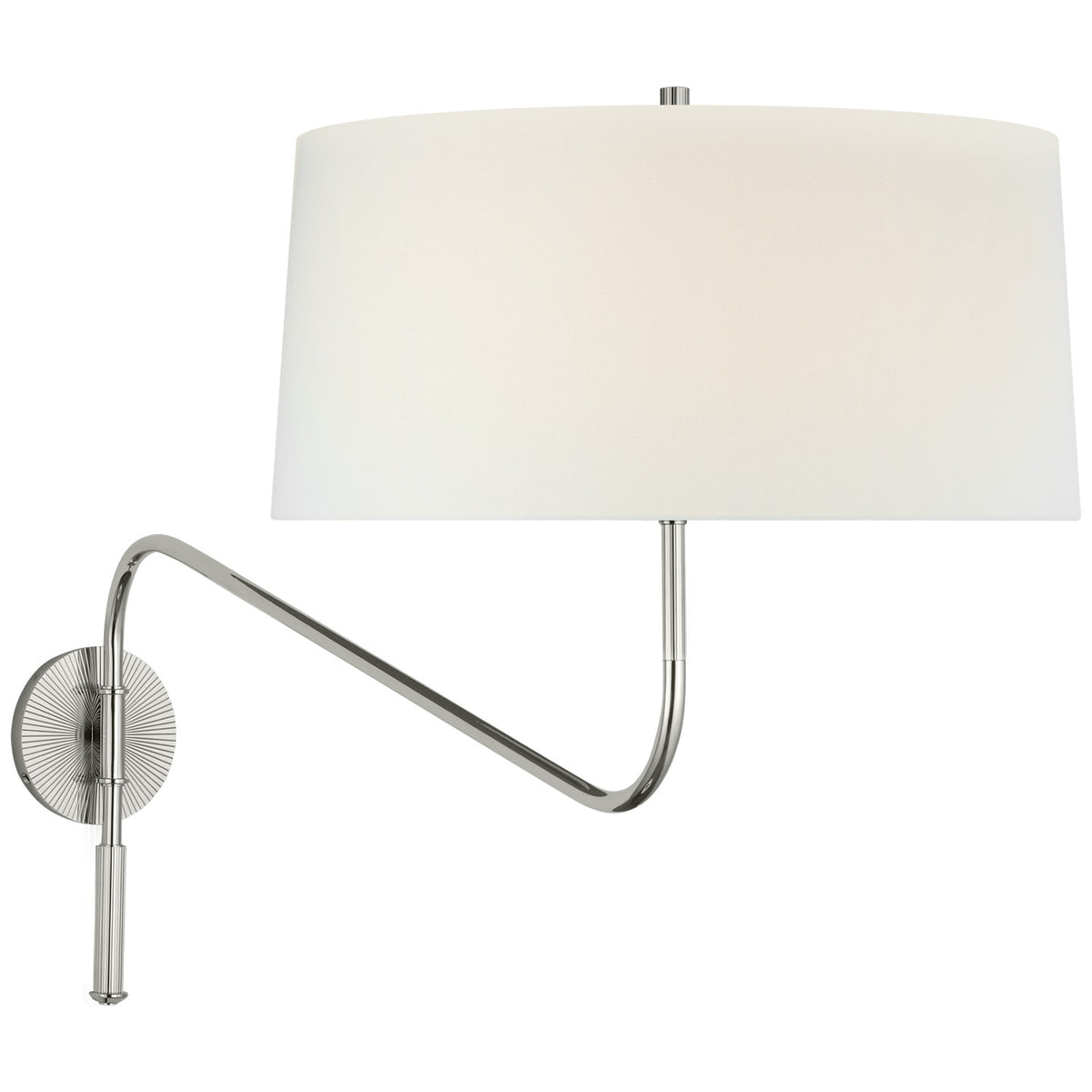 Canto LED Swinging Wall Light in Polished Nickel