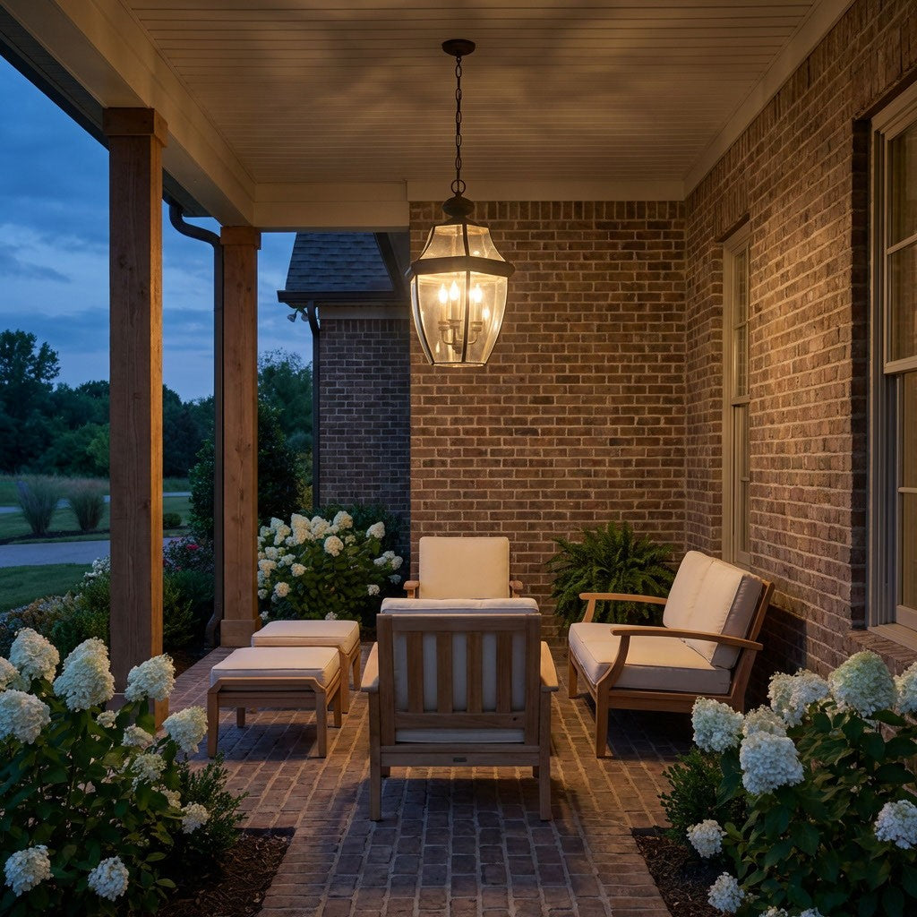 Lancaster Three Light Outdoor Pendant
