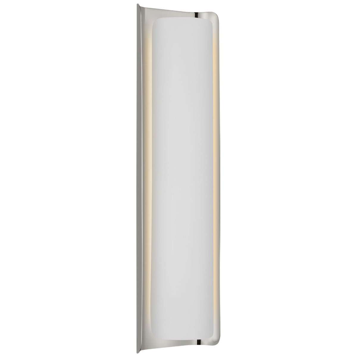 Penumbra LED Wall Sconce in Polished Nickel and White