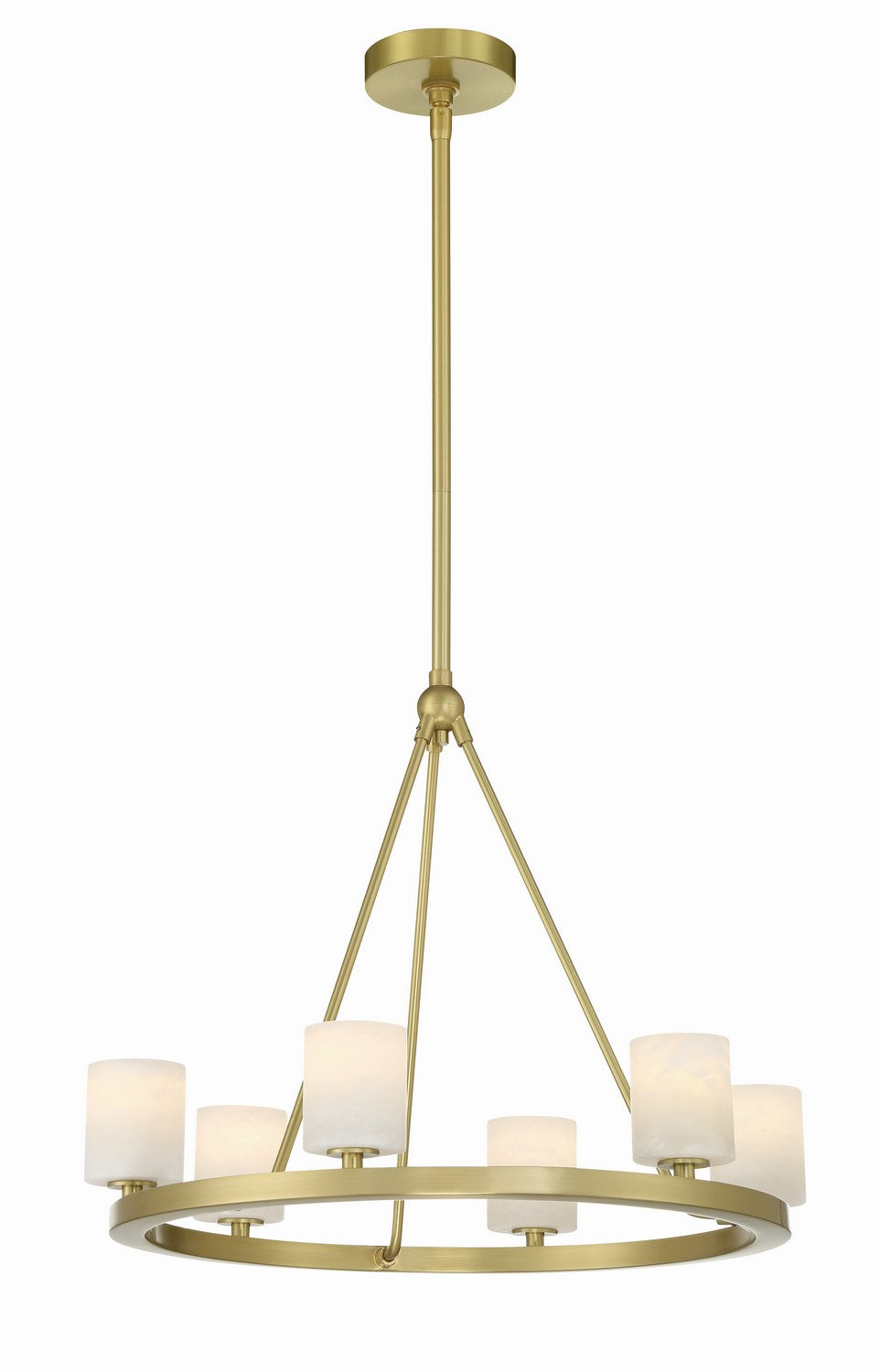 Aragon LED Chandelier in Soft Brass