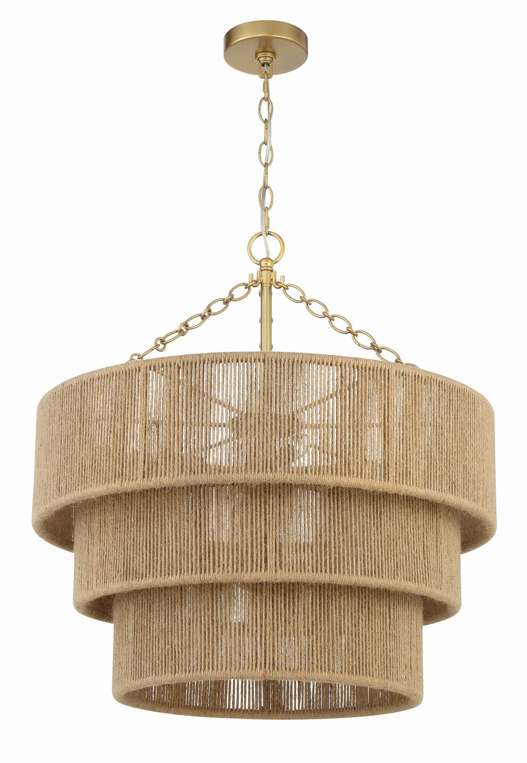 Shyla Ten Light Chandelier in Soft Gold