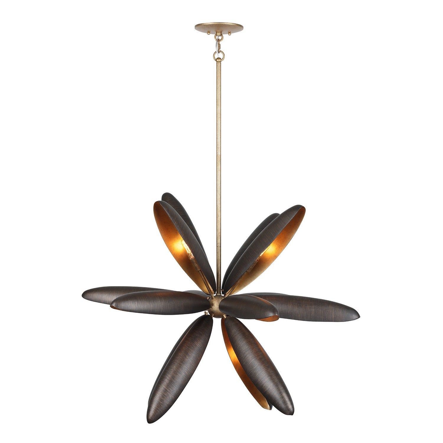Estrella Del Mar 14 Light Chandelier in Centura with Burnished Gold