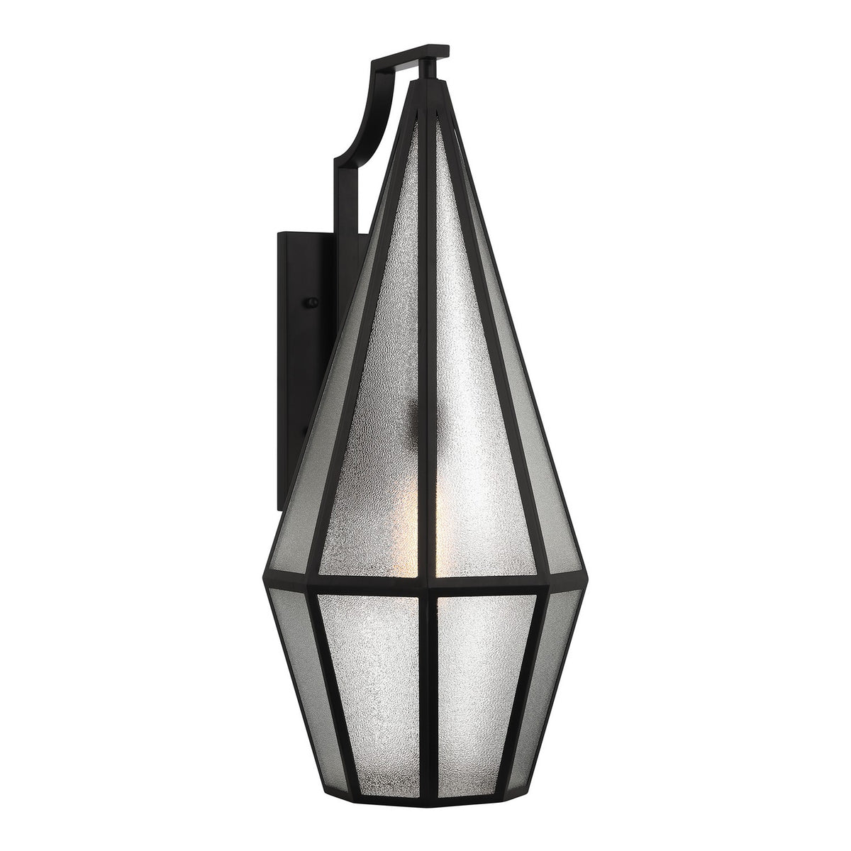 Peninsula One Light Outdoor Wall Lantern in Matte Black
