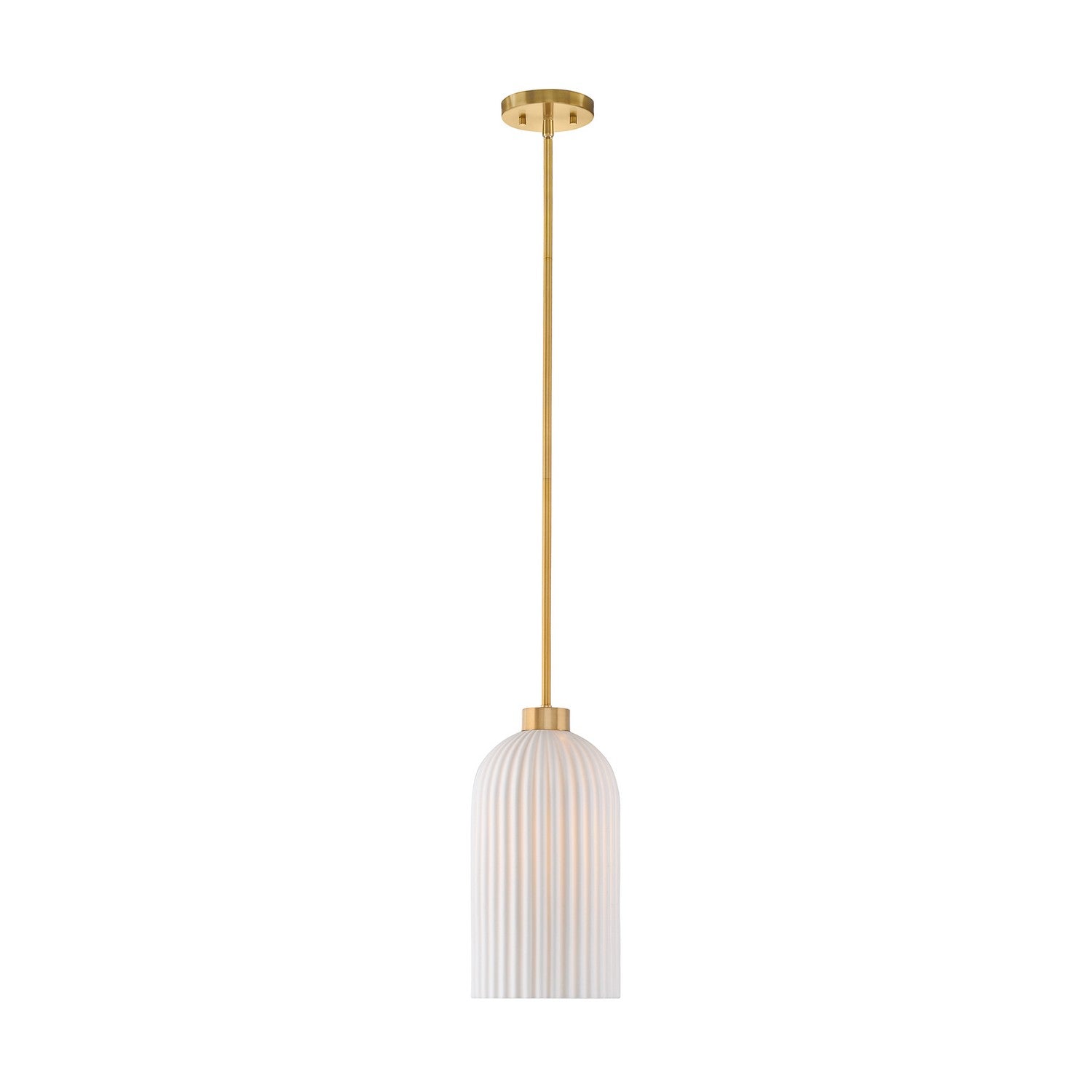 Suspension Isla Blanca One Light en laiton chaud