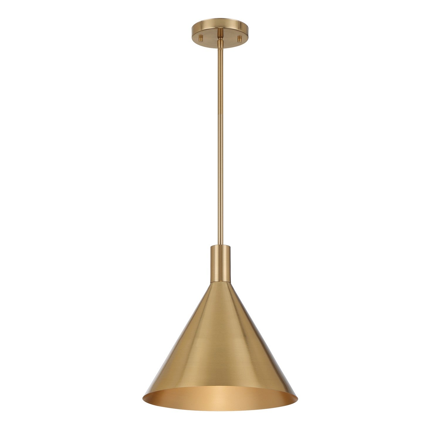 Pharos One Light Pendant in Noble Brass