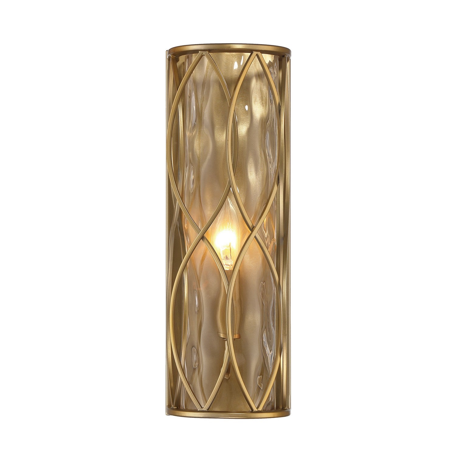 Snowden One Light Wall Sconce in Burnished Brass