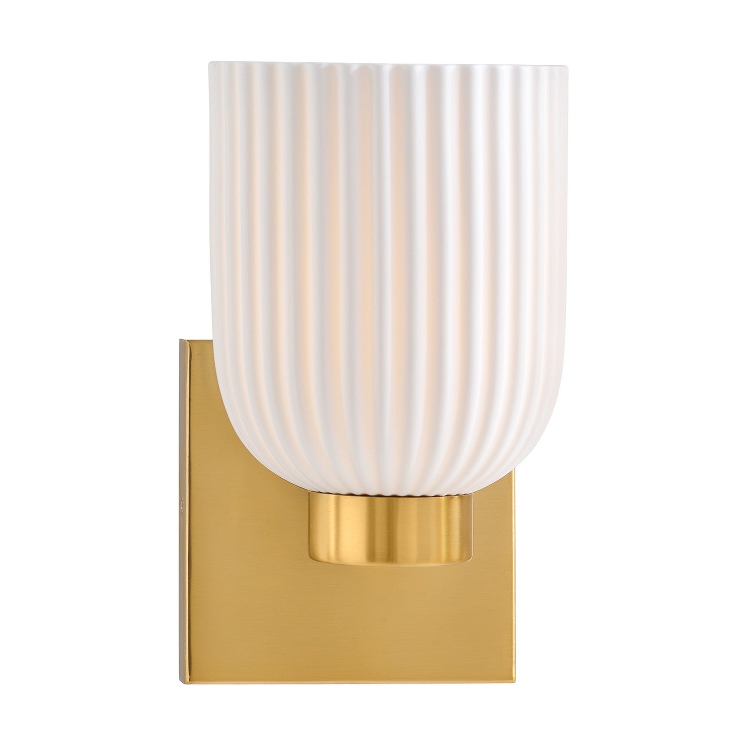 Isla Blanca One Light Wall Sconce in Warm Brass
