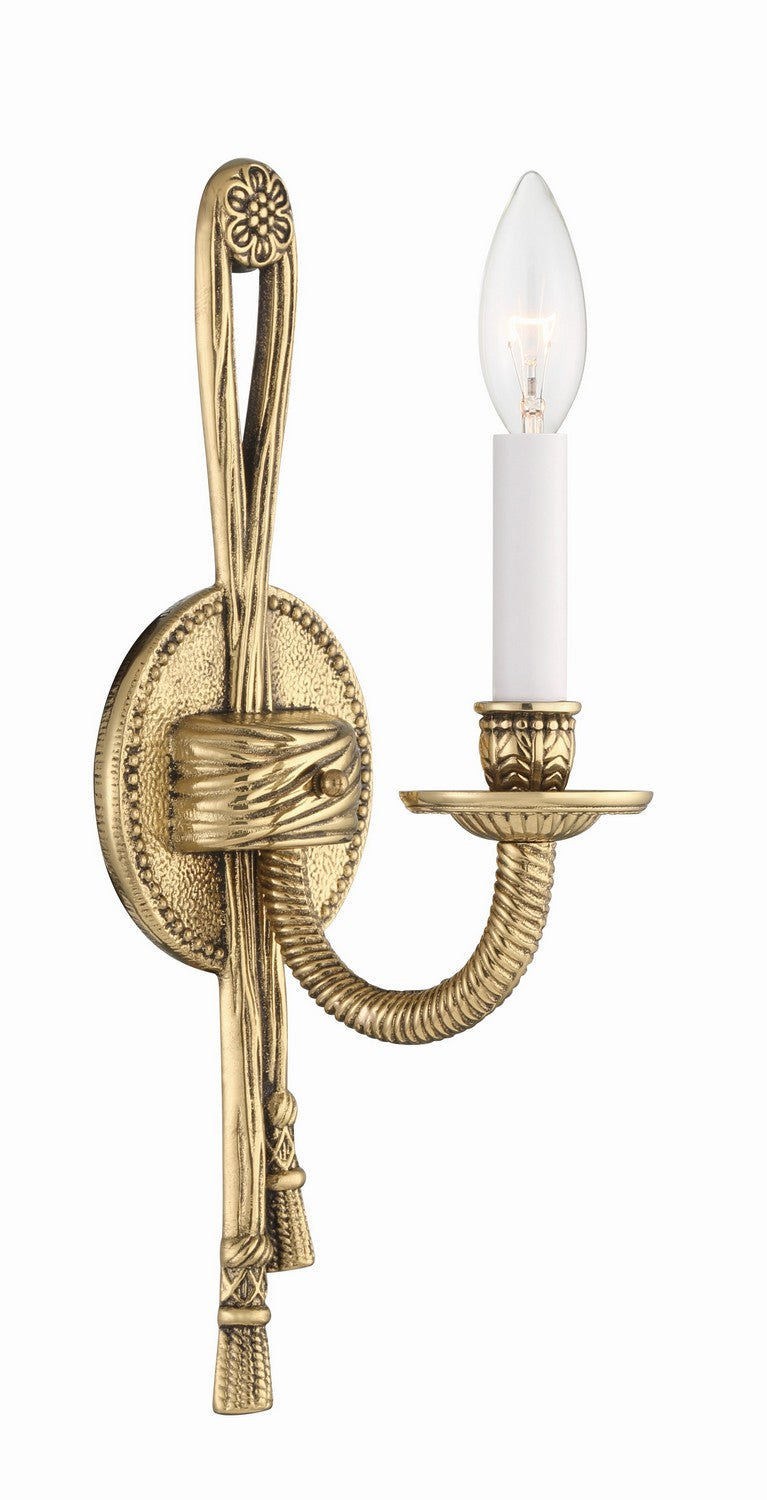 Lexsi One Light Wall Sconce in Olde Brass