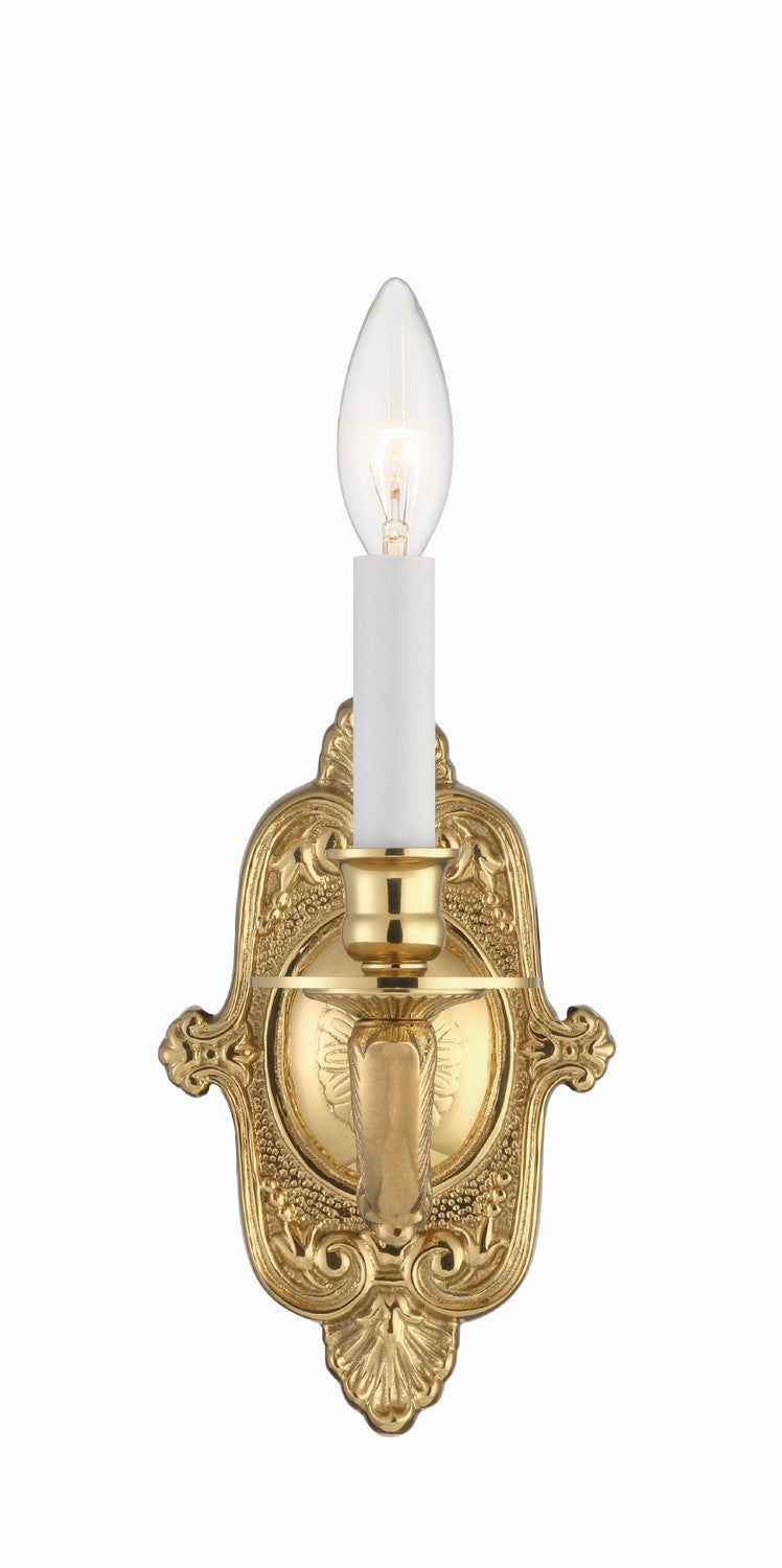Marlowe One Light Wall Sconce in Polished Brass