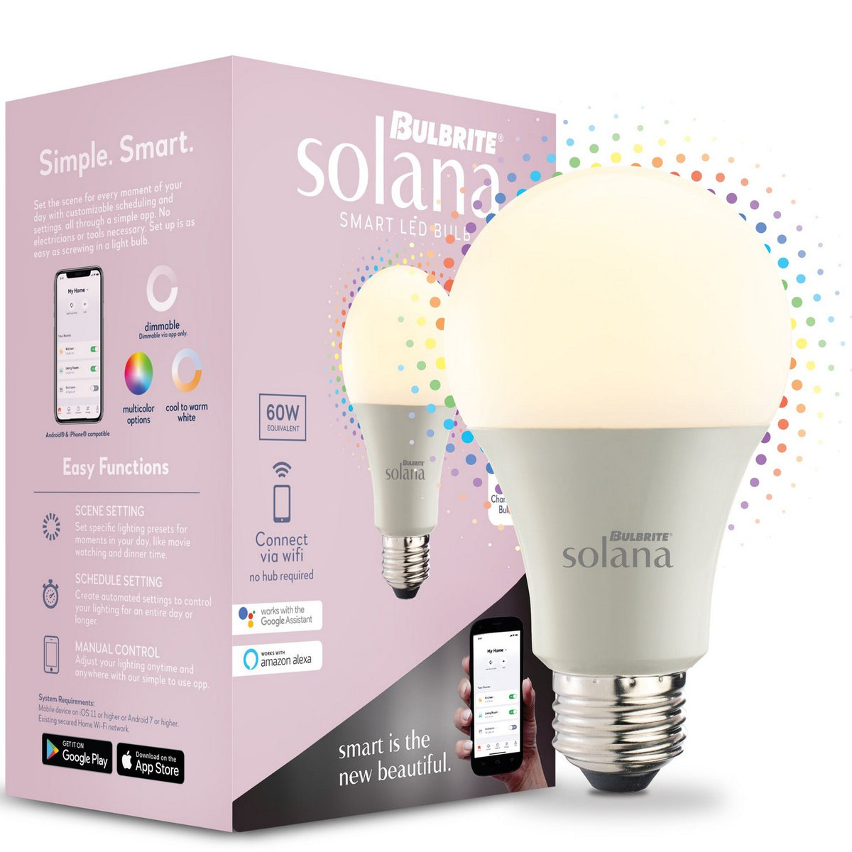 Solana Light Bulb in Frost