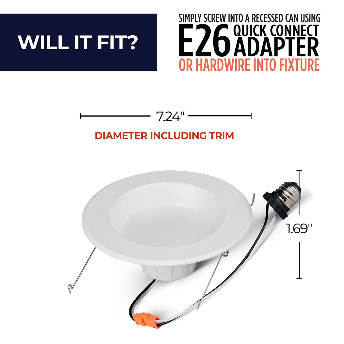 Recessed Downlight in White