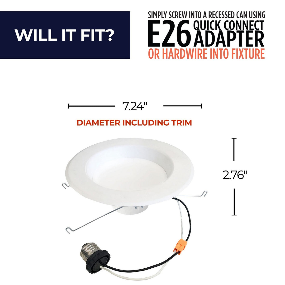 Recessed Downlight in White