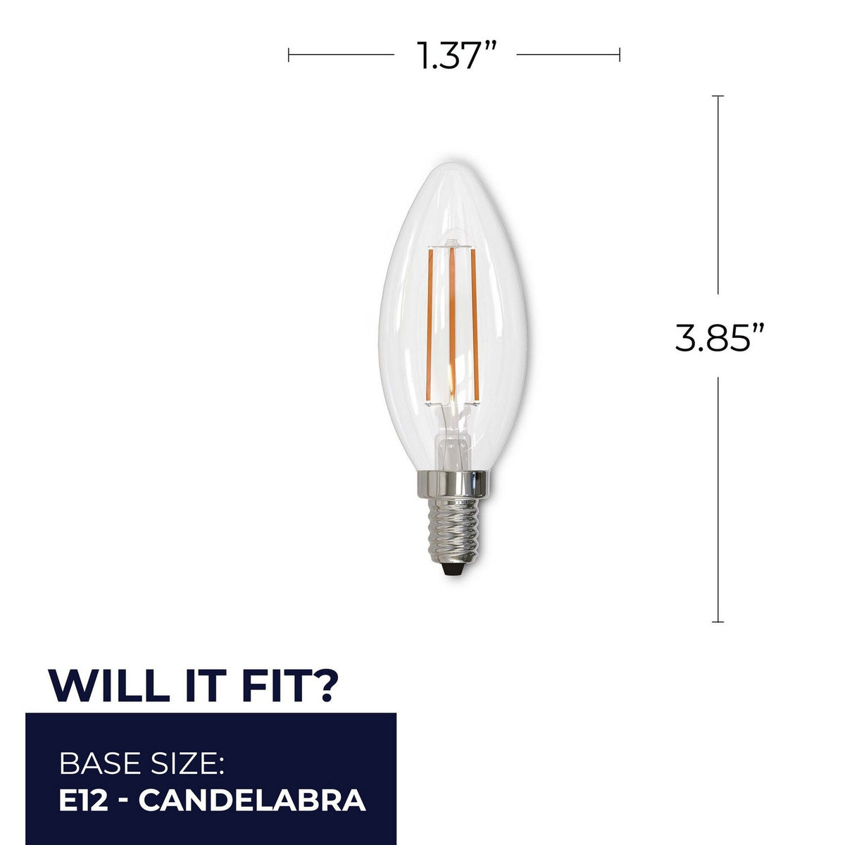 7 Light Bulb in Clear