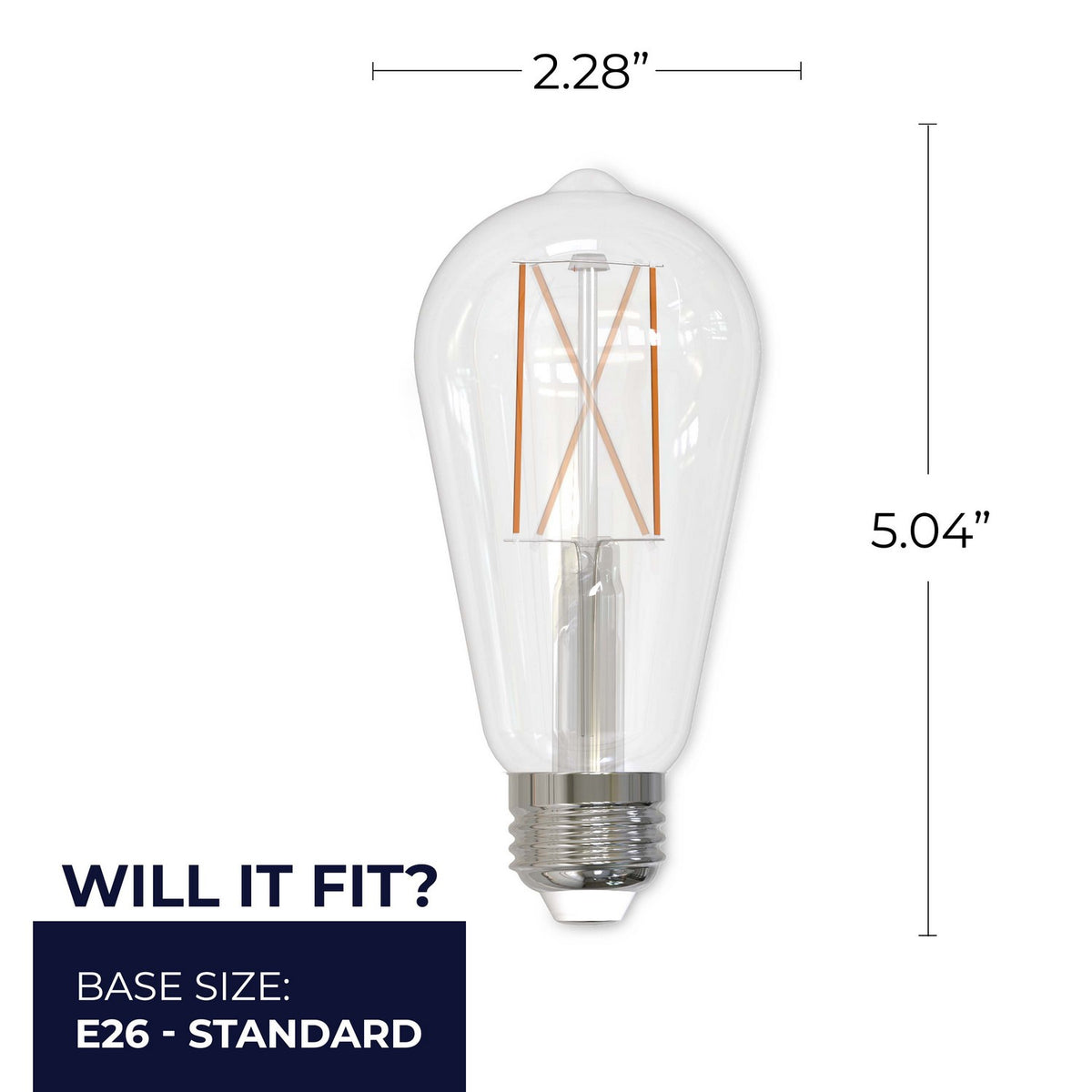 7 Light Bulb in Clear