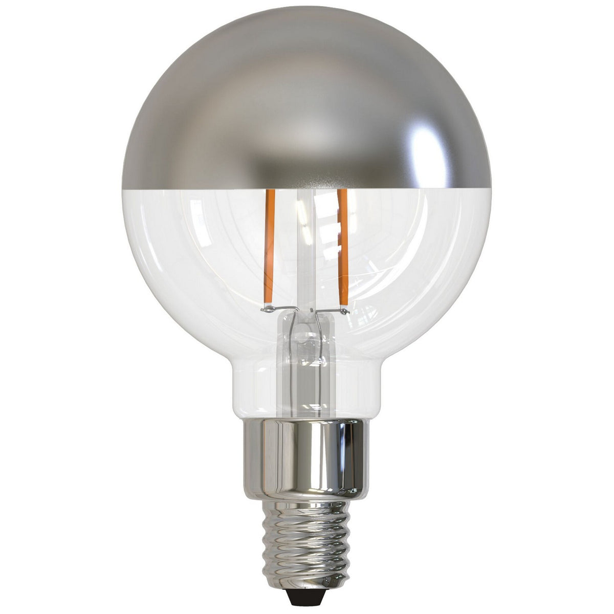Half Series Light Bulb in Half Chrome