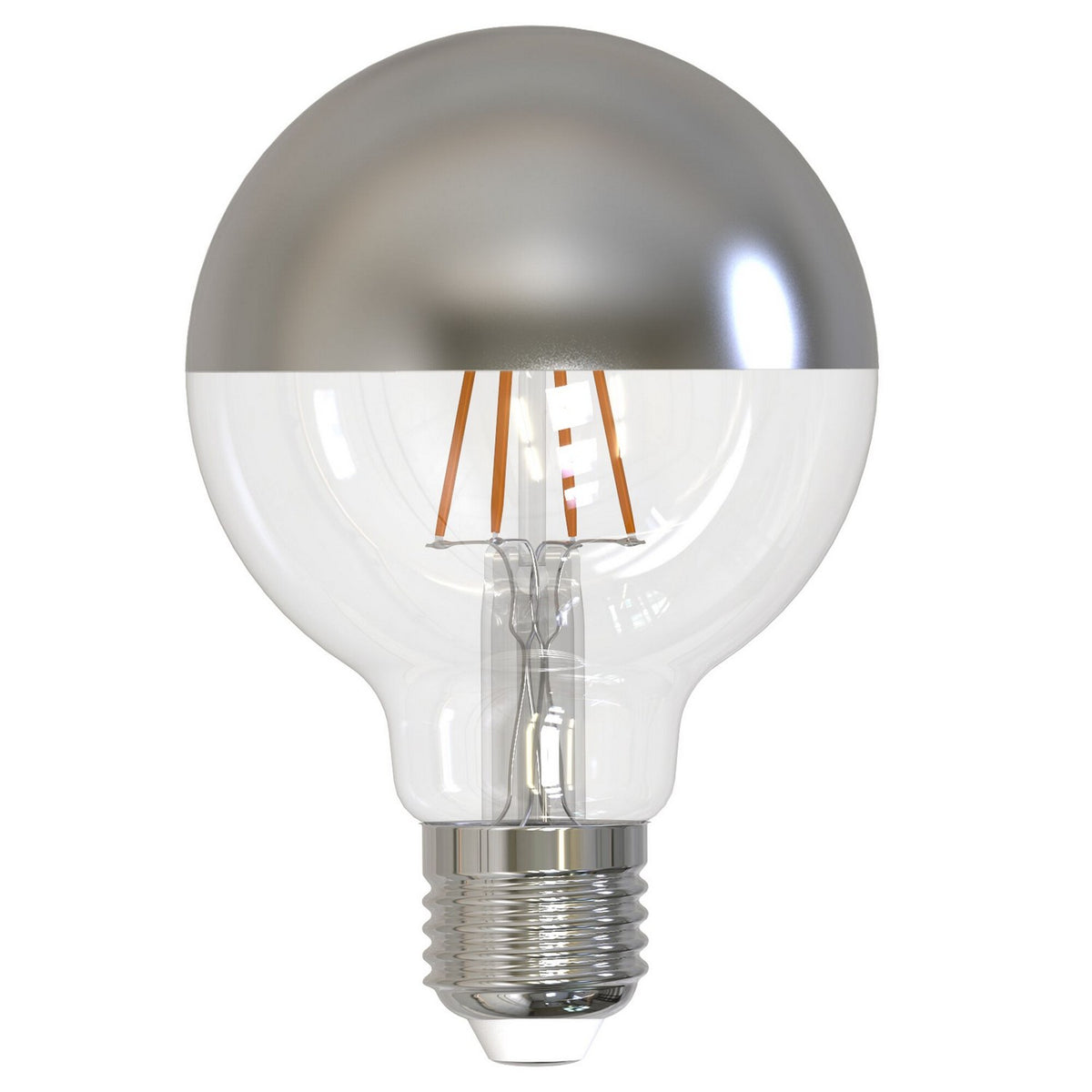 Half Series Light Bulb in Half Chrome