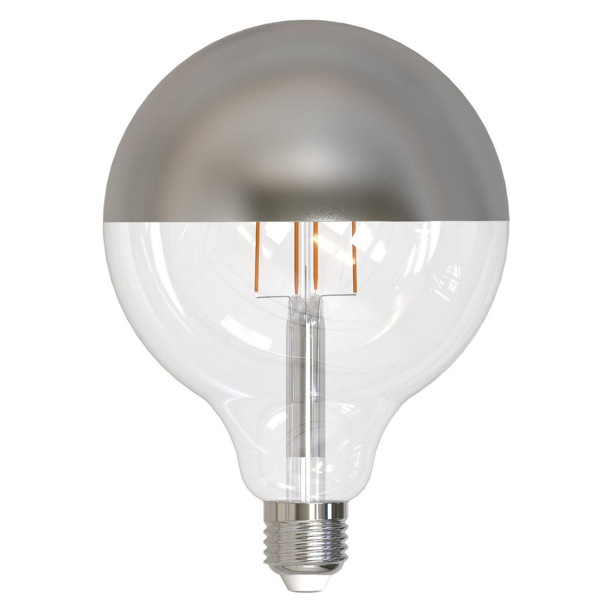 Half Series Light Bulb in Half Chrome