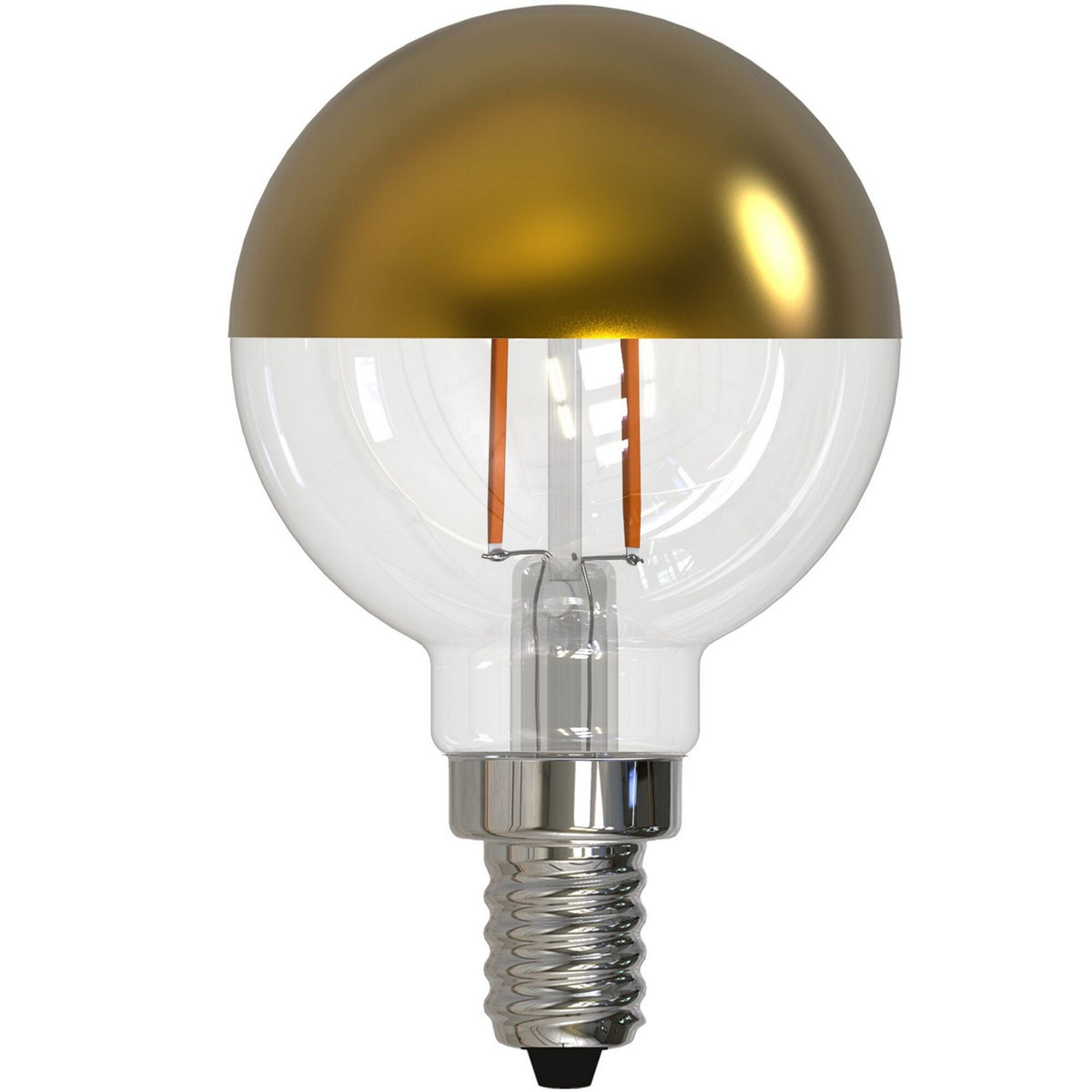 Half Series Light Bulb in Half Gold