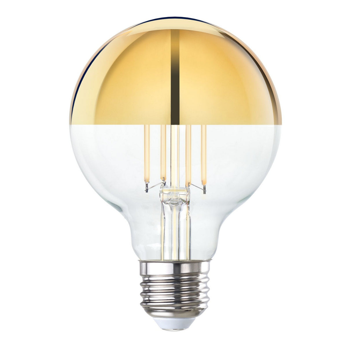 Half Series Light Bulb in Half Gold
