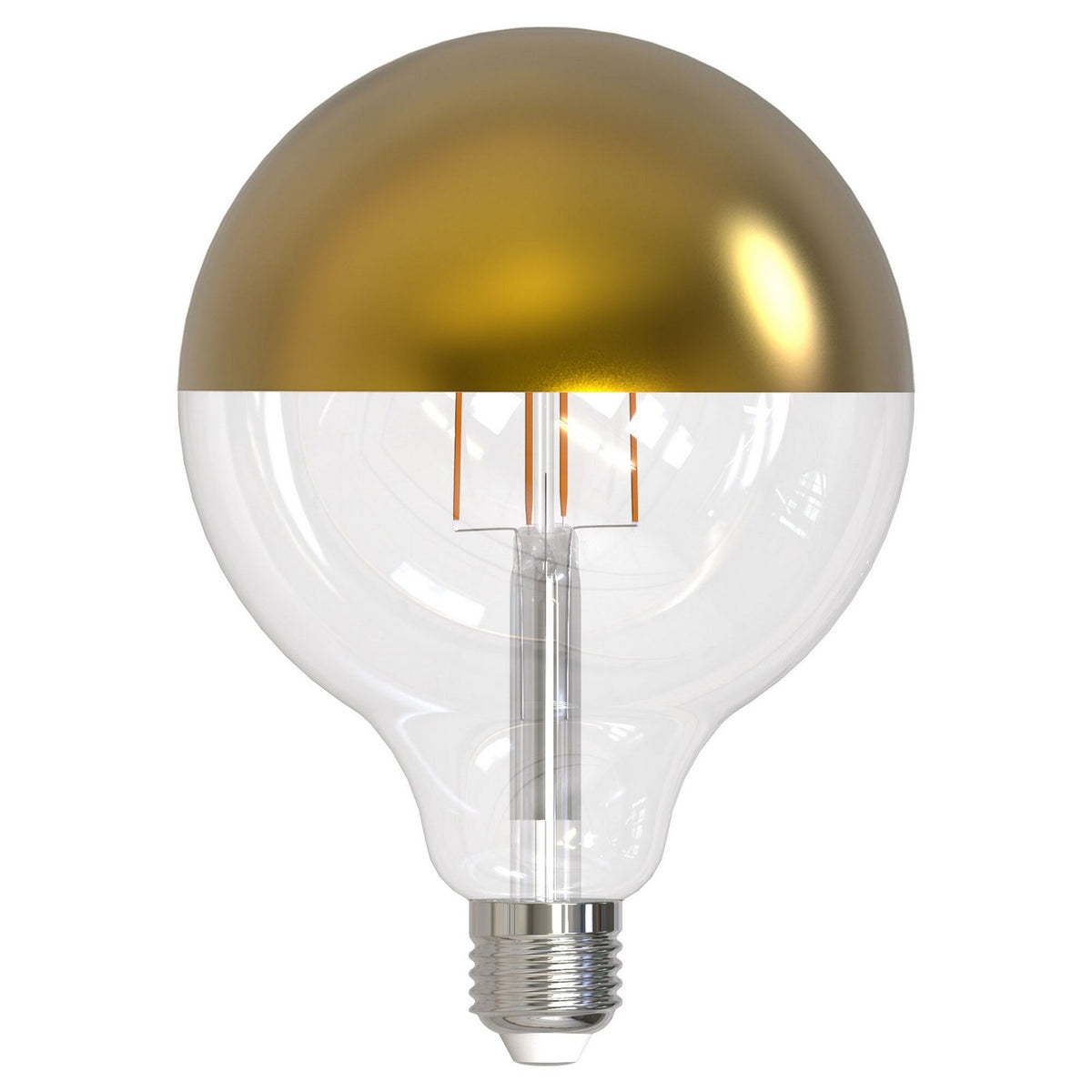 2 Light Bulb in Half Gold