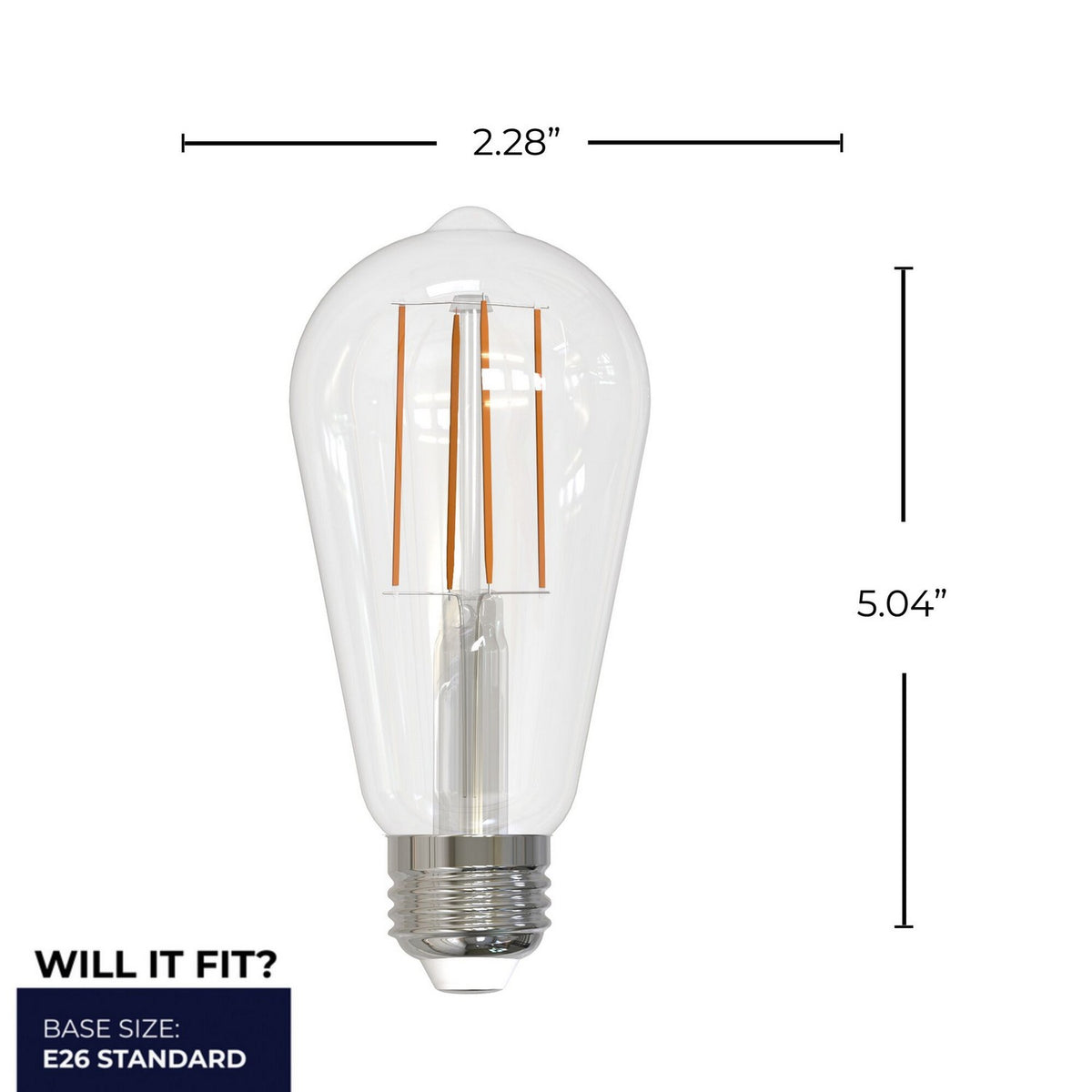 7 Light Bulb in Clear