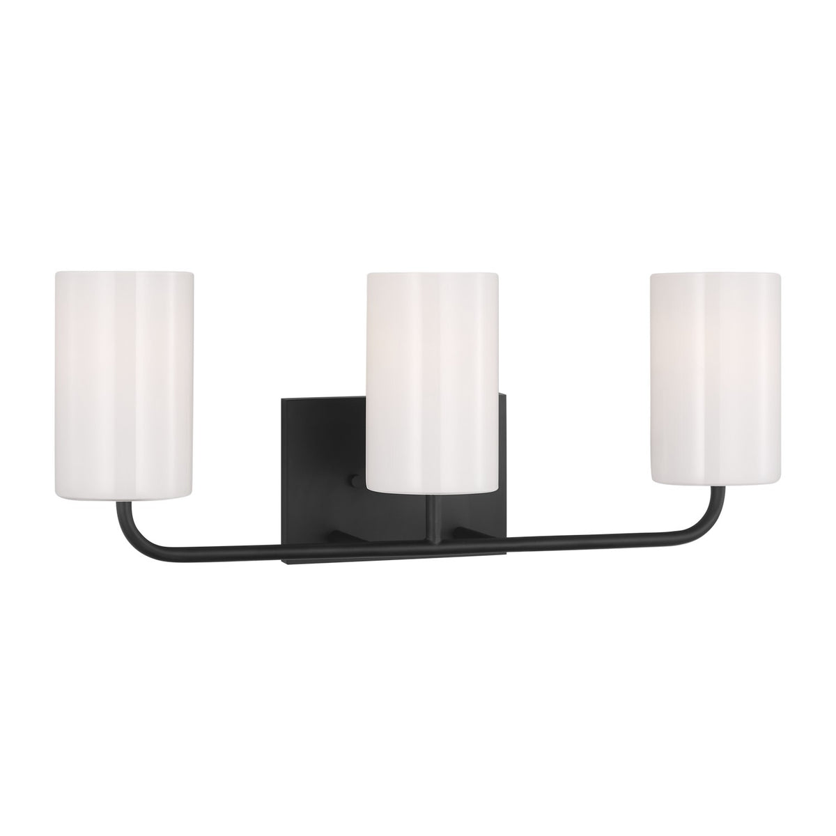 Rhett Three Light Vanity in Midnight Black