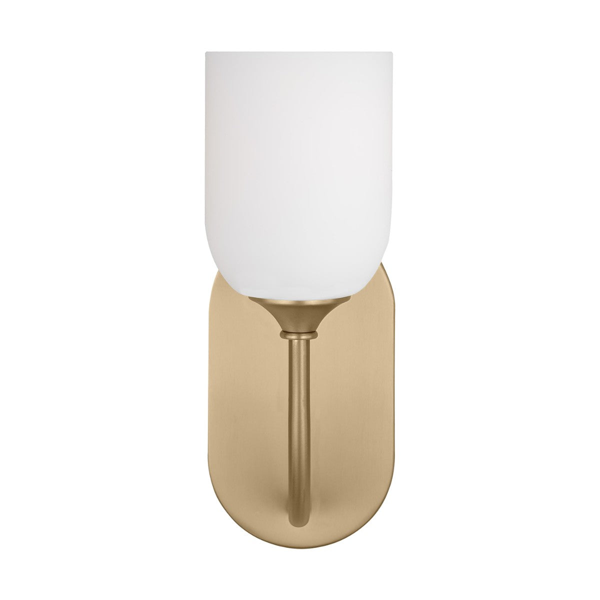 Emile One Light Vanity in Satin Brass