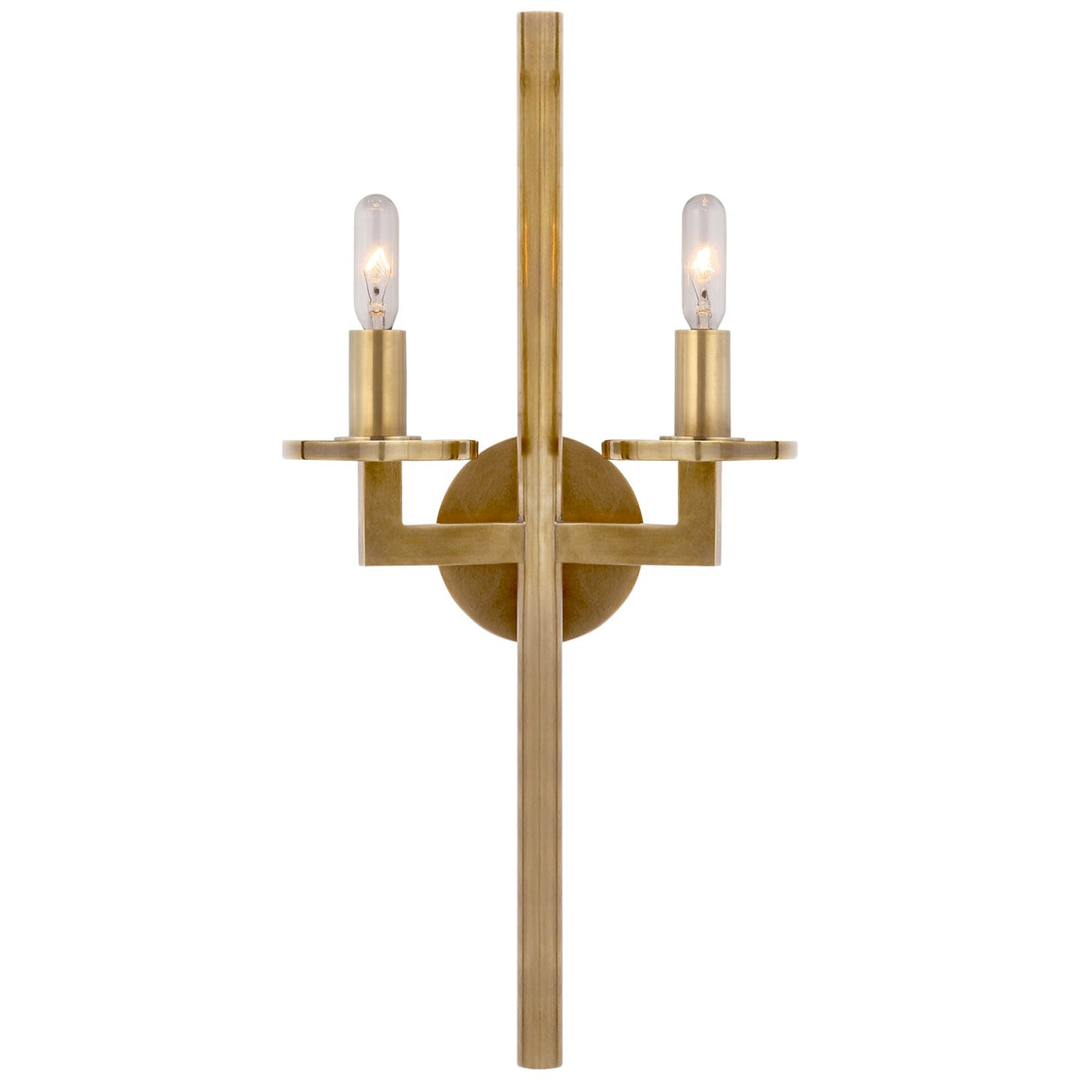 Liaison Two Light Wall Sconce in Antique-Burnished Brass