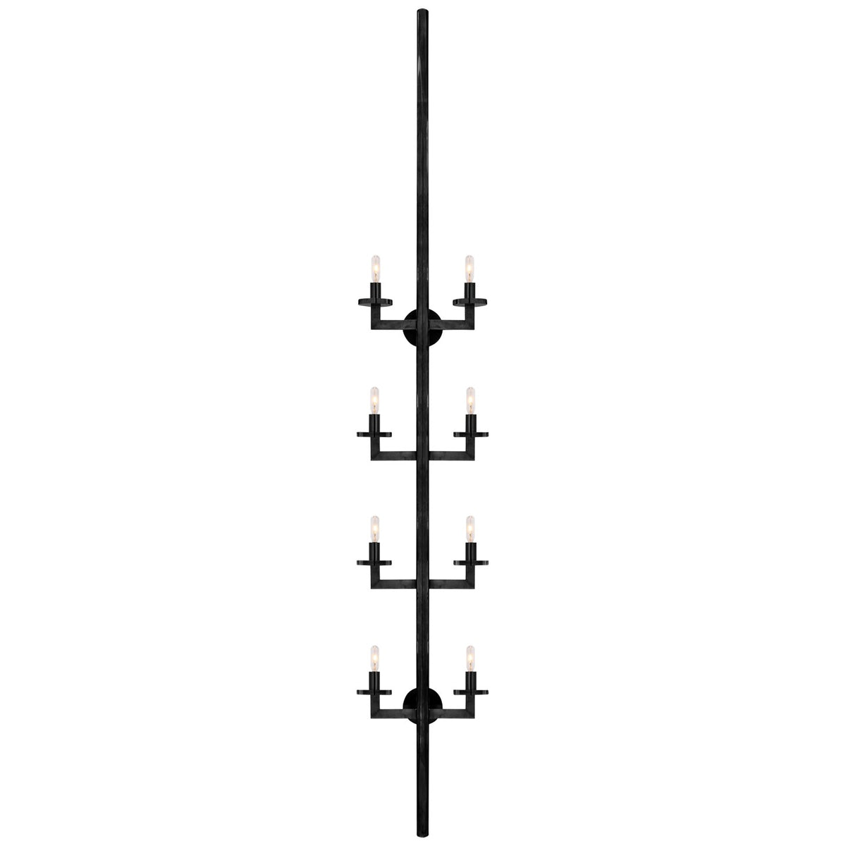 Liaison Eight Light Wall Sconce in Bronze