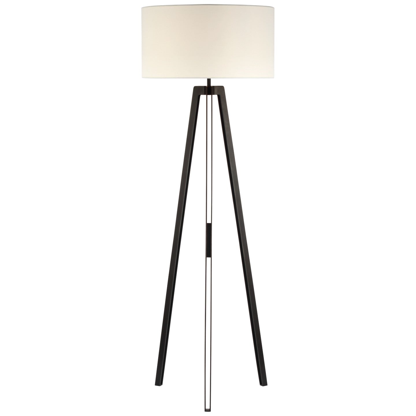Lampadaire LED Longhill en fer vieilli