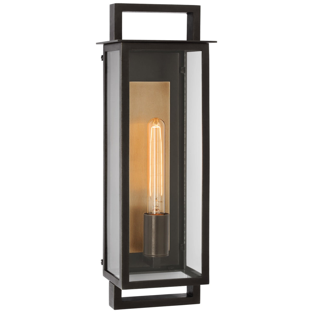 Halle LED Wall Lantern in Aged Iron