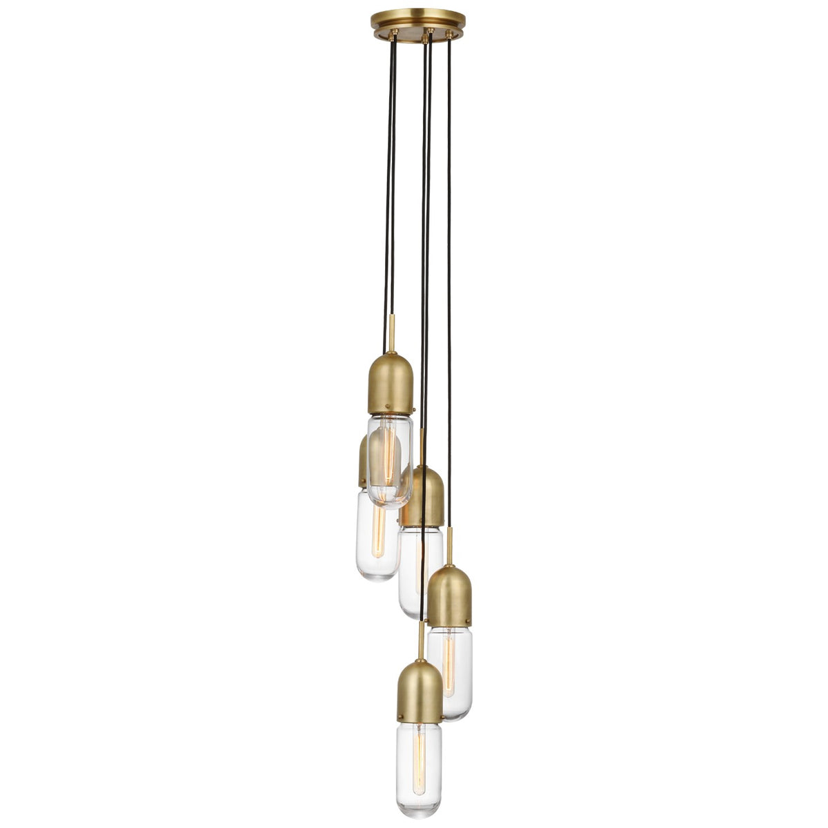 Junio LED Pendant in Hand-Rubbed Antique Brass