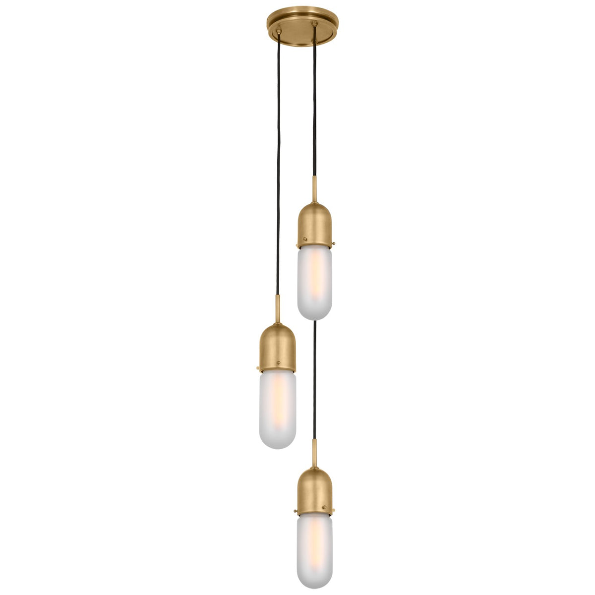 Junio LED Pendant in Hand-Rubbed Antique Brass