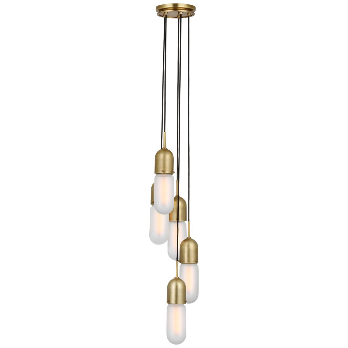 Junio LED Pendant in Hand-Rubbed Antique Brass
