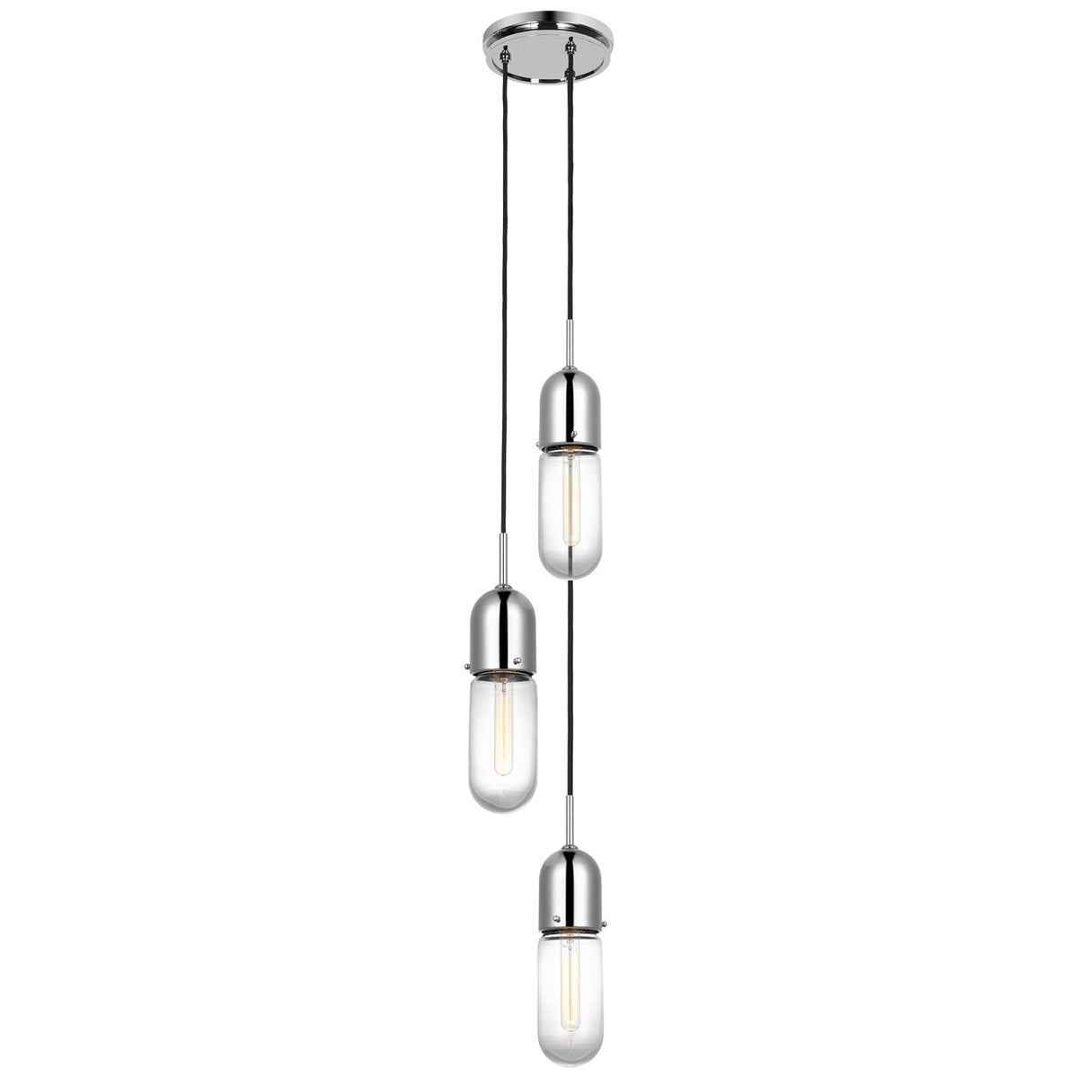 Junio LED Pendant in Polished Nickel