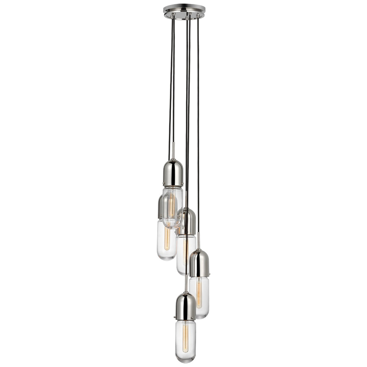 Junio LED Pendant in Polished Nickel
