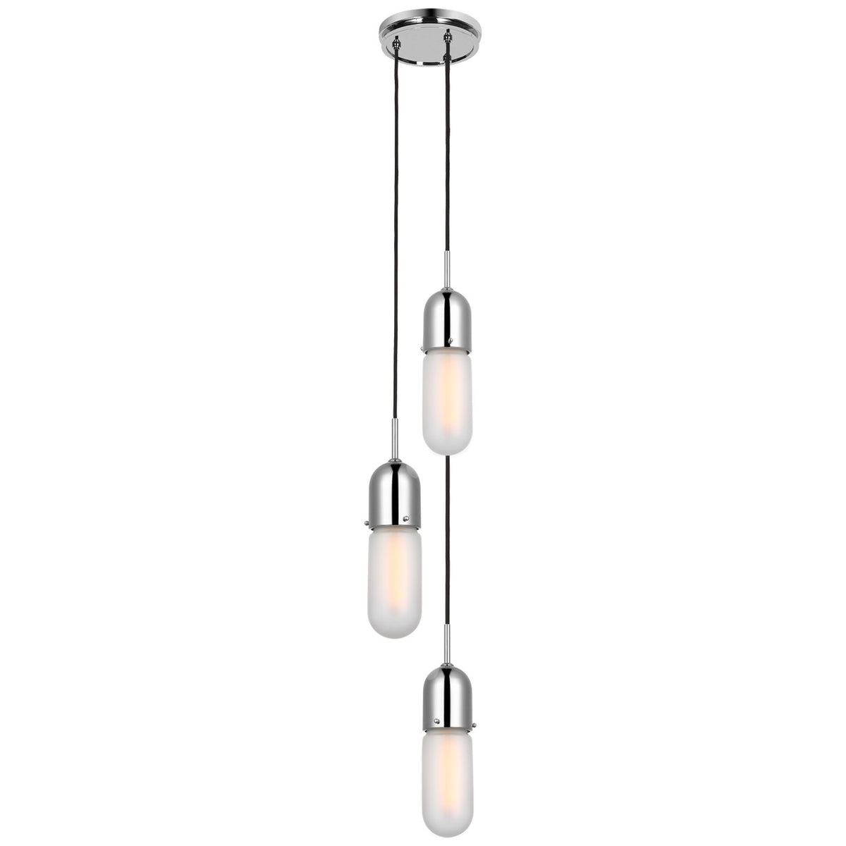 Junio LED Pendant in Polished Nickel