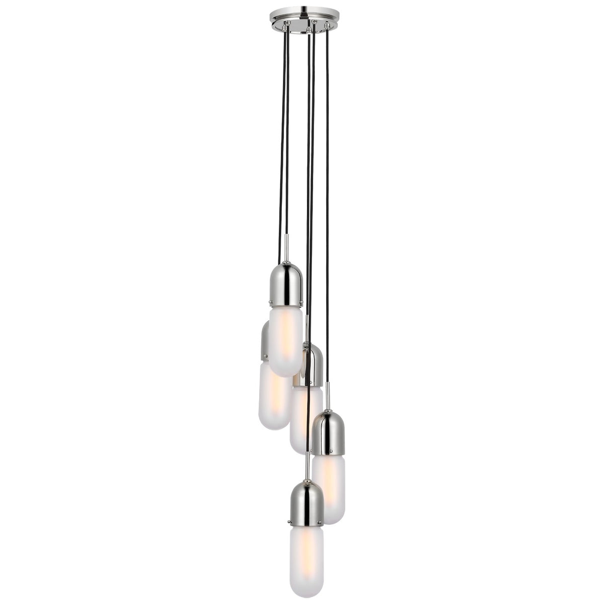 Junio LED Pendant in Polished Nickel