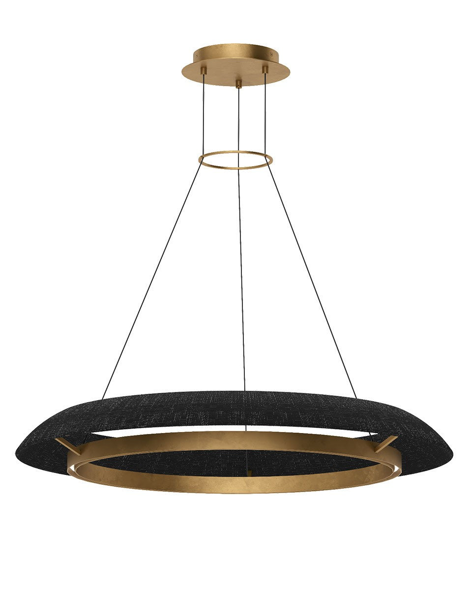 Noa LED Chandelier in Hand Rubbed Antique Brass