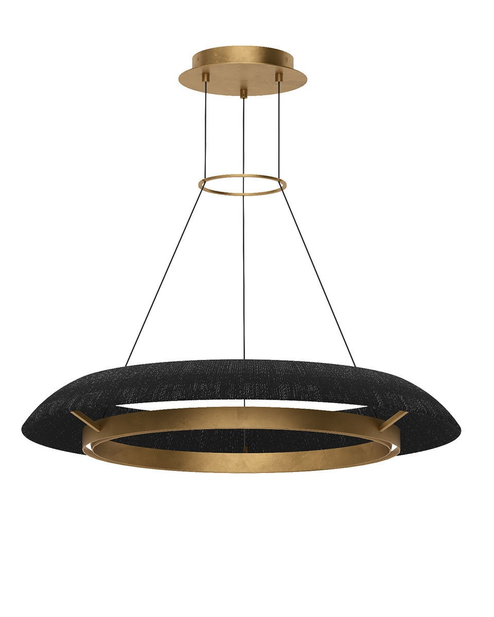 Noa LED Chandelier in Hand Rubbed Antique Brass