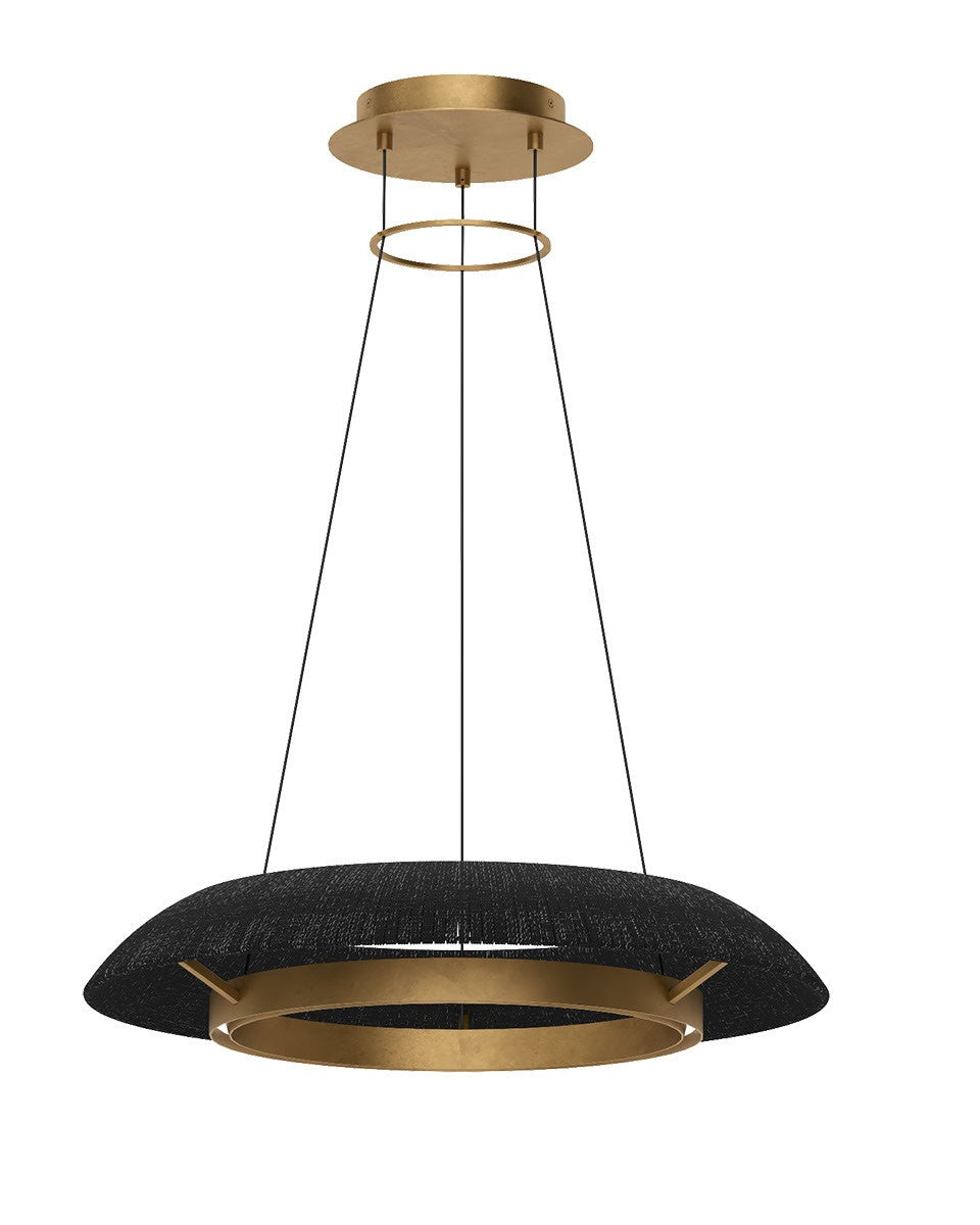 Noa LED Chandelier in Hand Rubbed Antique Brass